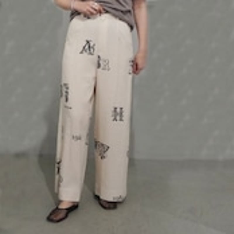 Thomas Magpie C/Linen PRINT pants 2252313 | geep