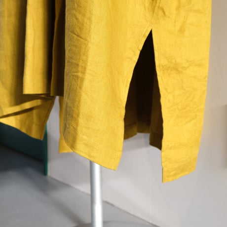 suzuki ytakayuki    peasant dress    mustard