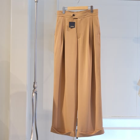 SINME　タックパンツ（ワイド）ベージュ　SS14-06