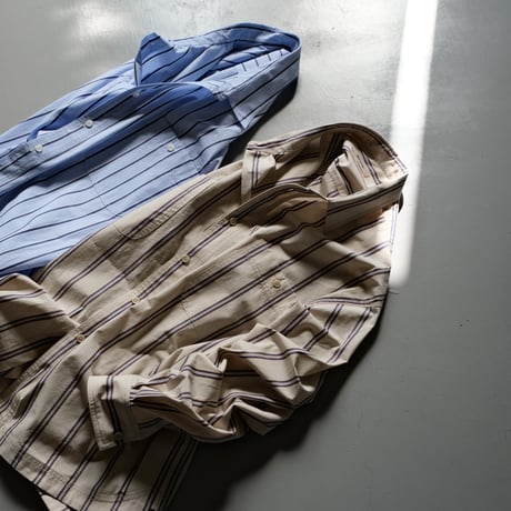 SINME　シンメ　ストライプオーバーシャツ（for　MEN）　HF10-1/HF10-2