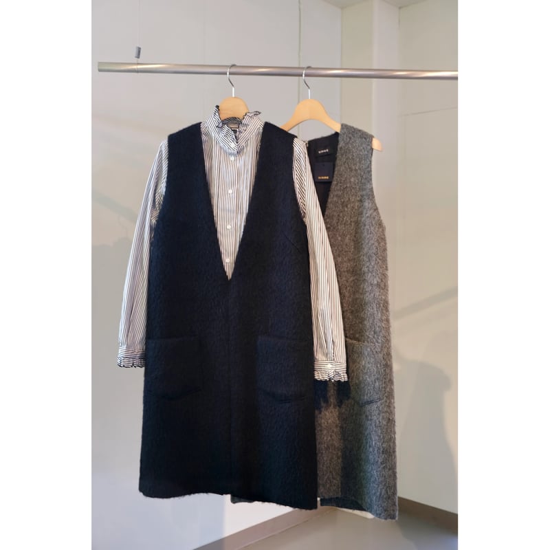 SINME SS15-11 ディープVネックワンピース | geep