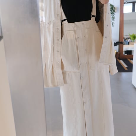 SERGE de bleu	 DDM-63D-CEA  SALOPETTE SKIRT
