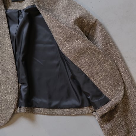 SINME　ノーカラージャケット ミックス　S23AW-11
