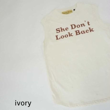 THOMAS MAGPIE　tee shirt no sleeve She don’ t look back【2232871】