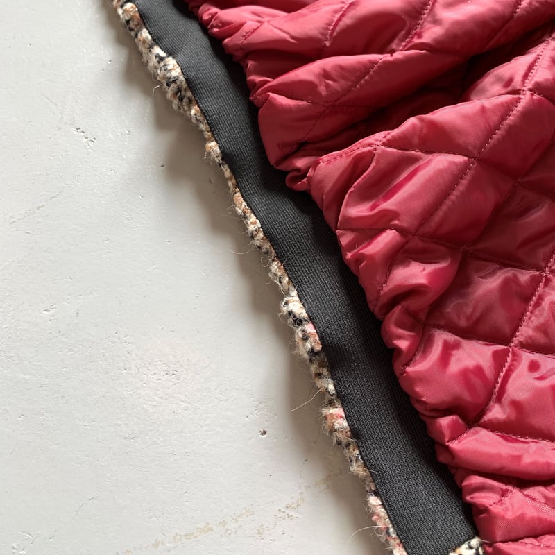 SINME パテッドジャケット ブラック×ピンクライン SK02-2 | geep