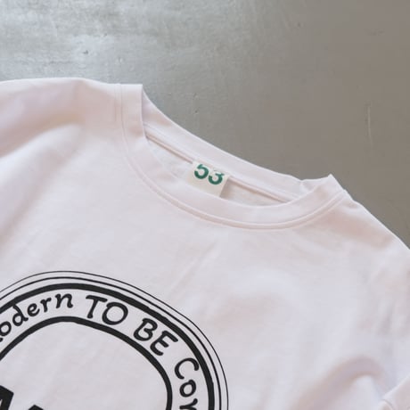 M53.   クレストビッグプリントタックTシャツ    MC-041
