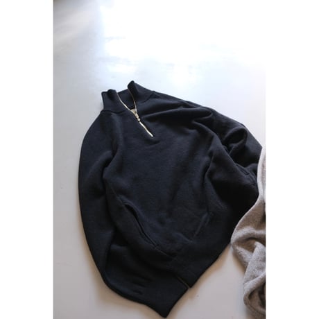 BATONER  Men BACKLOOP CAMEL HALF ZIP