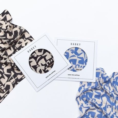 YARN&COPPER 　Double gaze Organic cotton 'Athens' ハンカチ