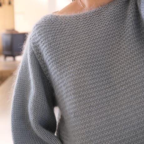 THOMAS MAGPIE　mohair silk volume sleeve knit【2223710】