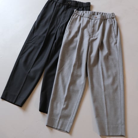 BATONER　Men DRY WOOL PIQUE PANT　BLACK 　 BN-22FM-012