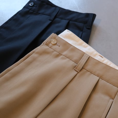 BATONER Men  WOOL CHINO 2TUCK PANTS   BN-24FM-006
