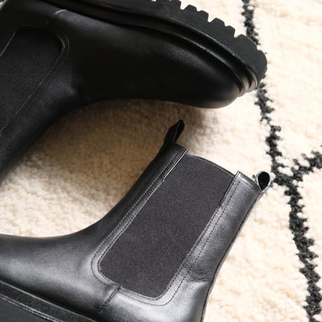 NEUF  ヌーブ　SIDEGORE　BOOTS　BLACK   NFB101