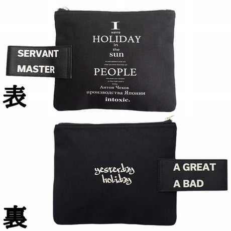 INTOXIC.  HOLIDAY  RECORD  CLUTCH 　black