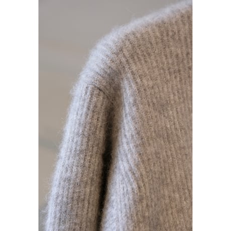 BATONER  MEN  CASHMERE FOX CREW NECK