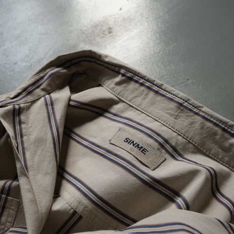 SINME　シンメ　ストライプオーバーシャツ（for　MEN）　HF10-1/HF10-2