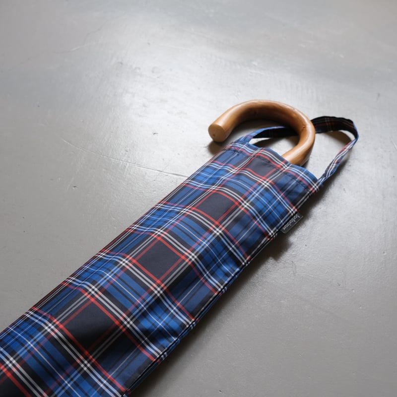 bonbonstore スタンダード長傘 ブルーチェック | geep