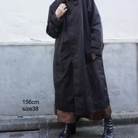 THOMAS MAGPIE　original printed coat　2224257　BLACK