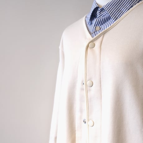 HARVESTY　 VNECK CARDIGAN　ECRU