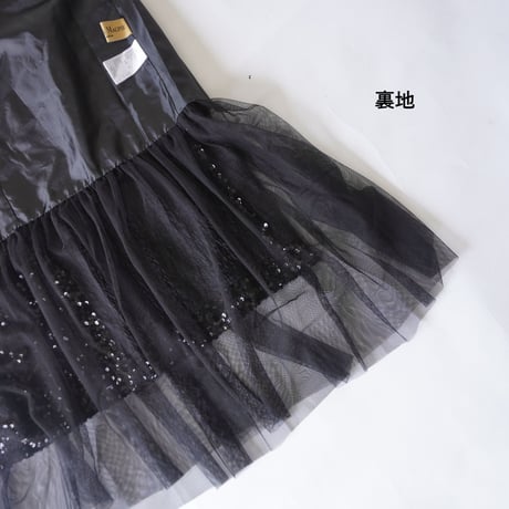 THOMAS MAGPIE　sequins skirt black 38【2233607】