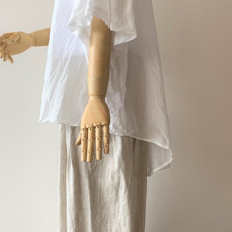 suzuki  takayuki    balloon-sleeve blouse 　 nude