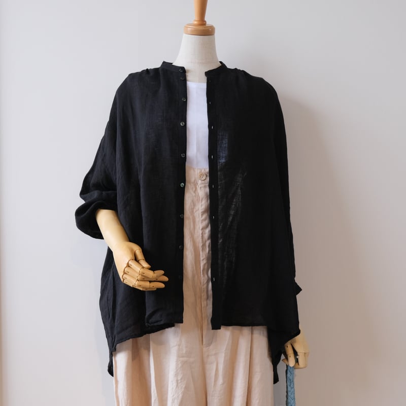 suzuki takayuki over blouse S211-15 blac suzuki takayuki over blouse S211-15 blac