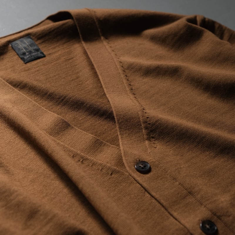 トップス BATONER SOLID WOOL RIB CARDIGAN BATONER Unisex SUPERIOR MERINO V-NECK CARDIGA
