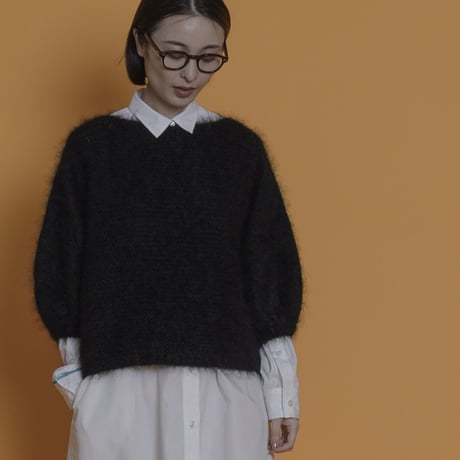 THOMAS MAGPIE　mohair silk volume sleeve knit【2223710】