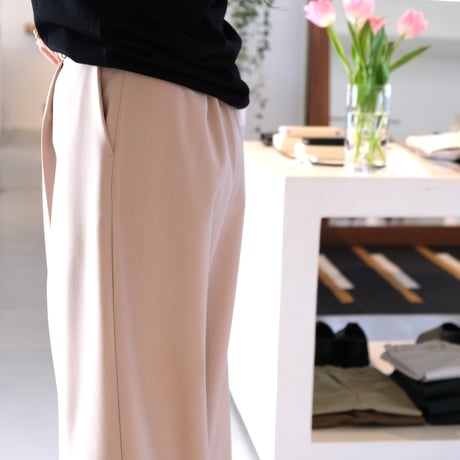 TOMAS MAGPIE　 WIDE TUCK PANTS