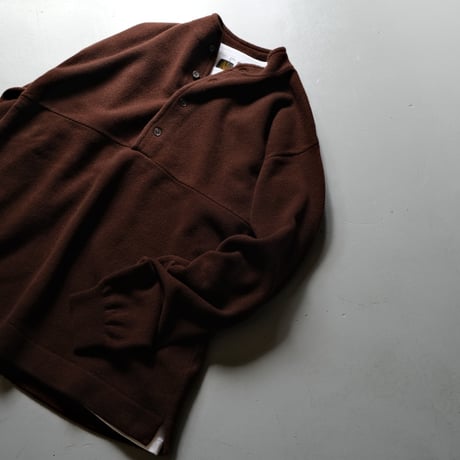 BATONER　Men FLEECE WOOL HENRY　PULLOVER　BN-21FM-038