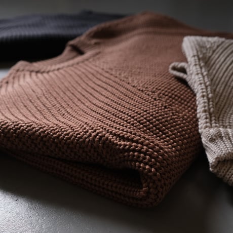 BATONER　Men SIGNATURE CREW NECK　Dull Orange　BN-21FM-023
