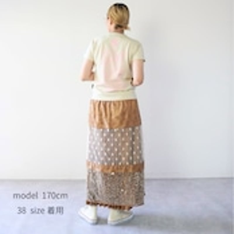 THOMAS MAGPIE Paisley×Spangle Tulle skirt 22536