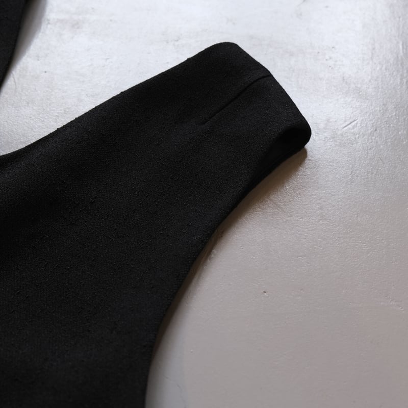 SINME ツイードVネックワンピース ブラック S23AW-15 | geep SINME ツイードVネックワンピース ブラック S23AW-15 | geep