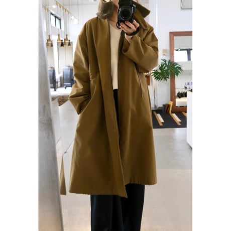 VACHEMENT  Taffeta X Boa Reversible Coat