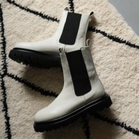 NEUF  ヌーブ　SIDEGORE　BOOTS　WHITE   NFB101