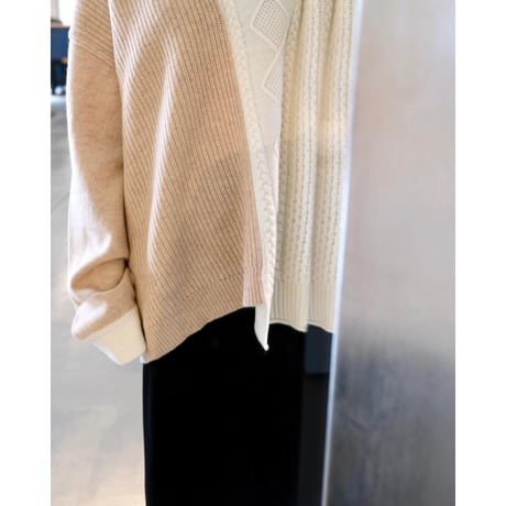 Thomas magpie    bicolor aran knit