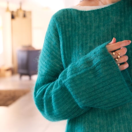THOMAS MAGPIE    mohair silk knit【2223711】