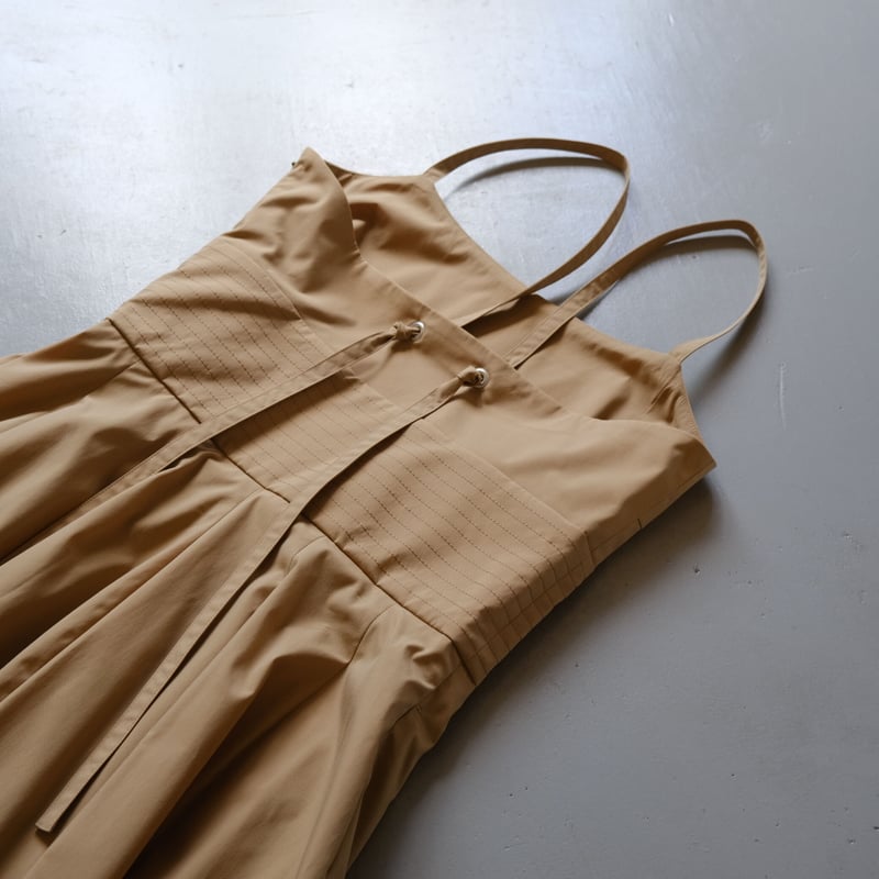 SINME ストラップワンピース ベージュ S22SS-08-02 | geep