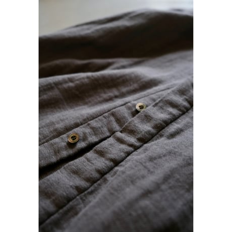 suzuki takayuki   frayed coat  slate grey