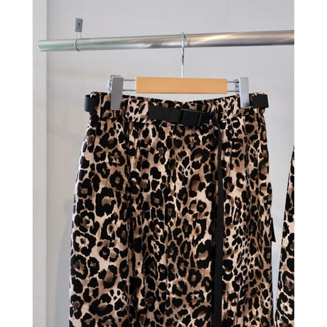 M53. BELTED LEOPARD PANTS