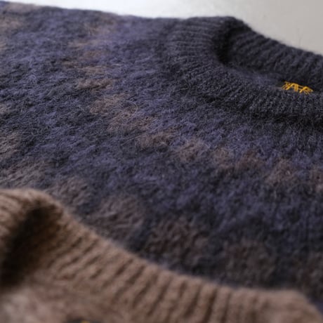 BATONER　Men MOHAIR NORDIC CREW NECK　　 BN-22FM-048