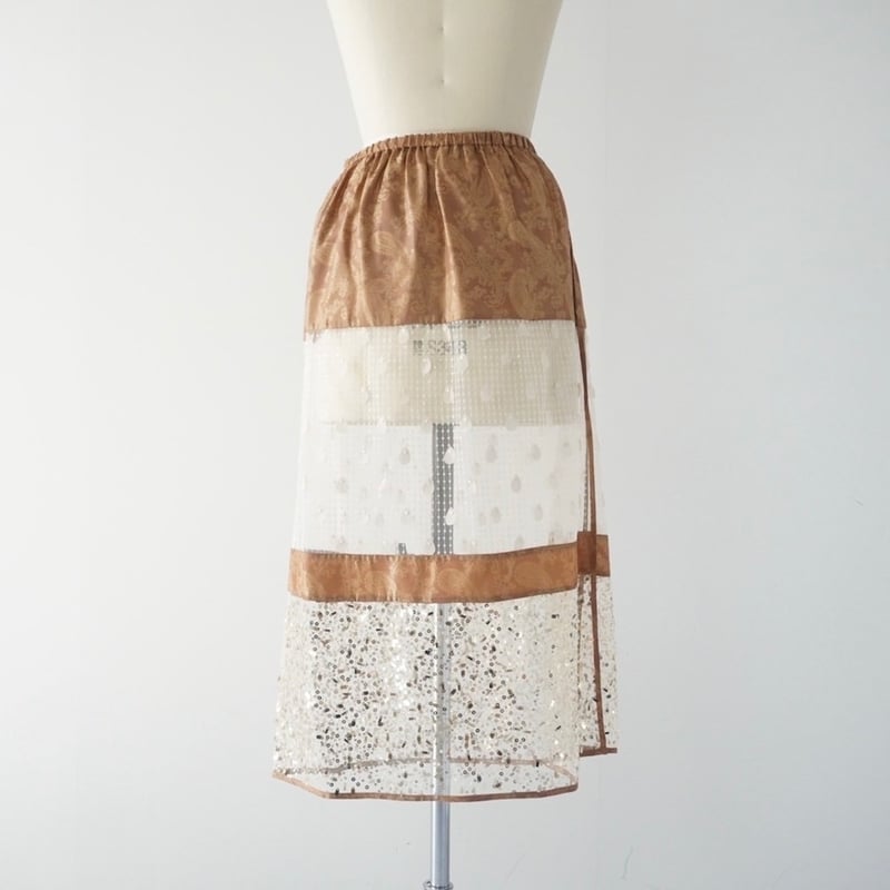 THOMAS MAGPIE Paisley×Spangle Tulle skirt 22536
