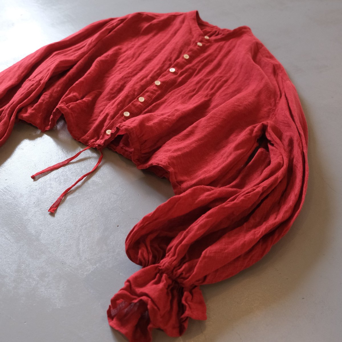 美品suzuki takayuki bishop-sleeve bolero suzuki takayuki スズキタカユキ khadi shirtⅠ [T001-14-1/off