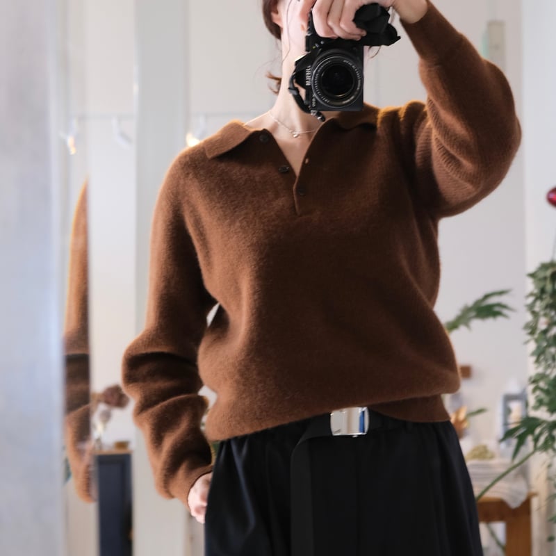BATONER Woman CASHMERE FOX POLO | geep