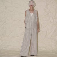 THOMAS MAGPIE　herringbone strip vest 【2242105】