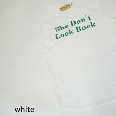 THOMAS MAGPIE　tee shirt no sleeve She don’ t look back【2232871】