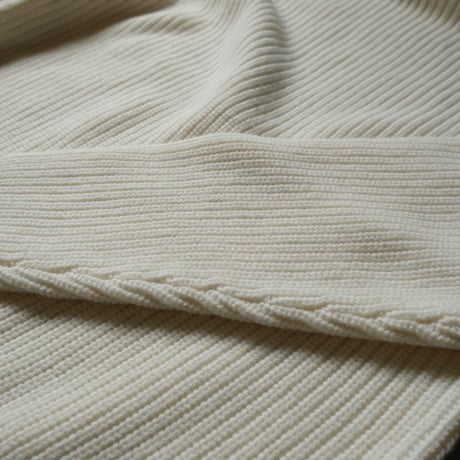 SINME　シンメ　ボトルネックタートル　S21-AW-12　WHITE×BLACK