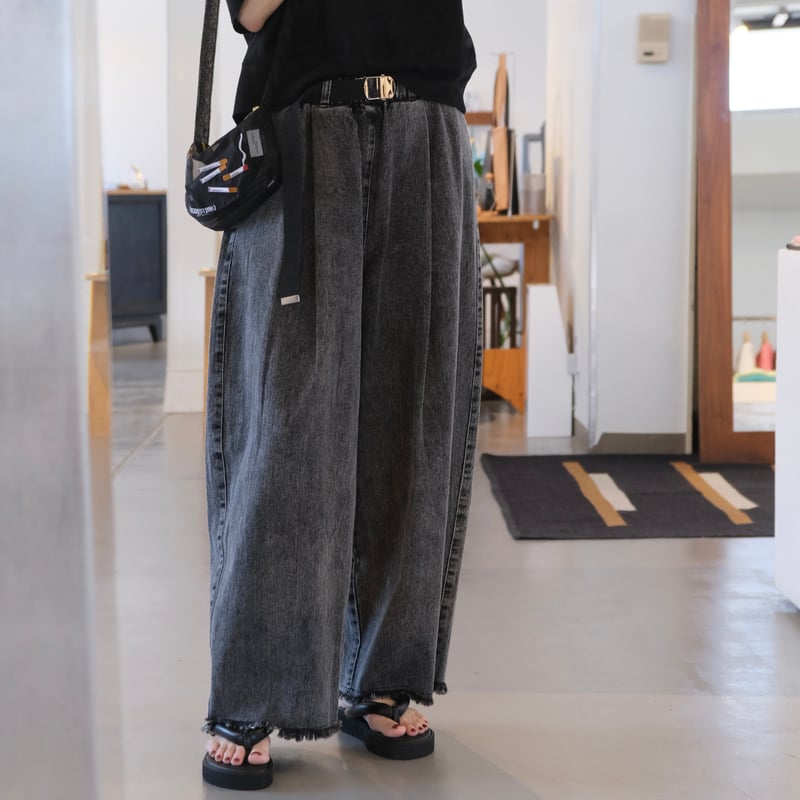 M53. BELTED DENIM PANTS MP-016 | geep