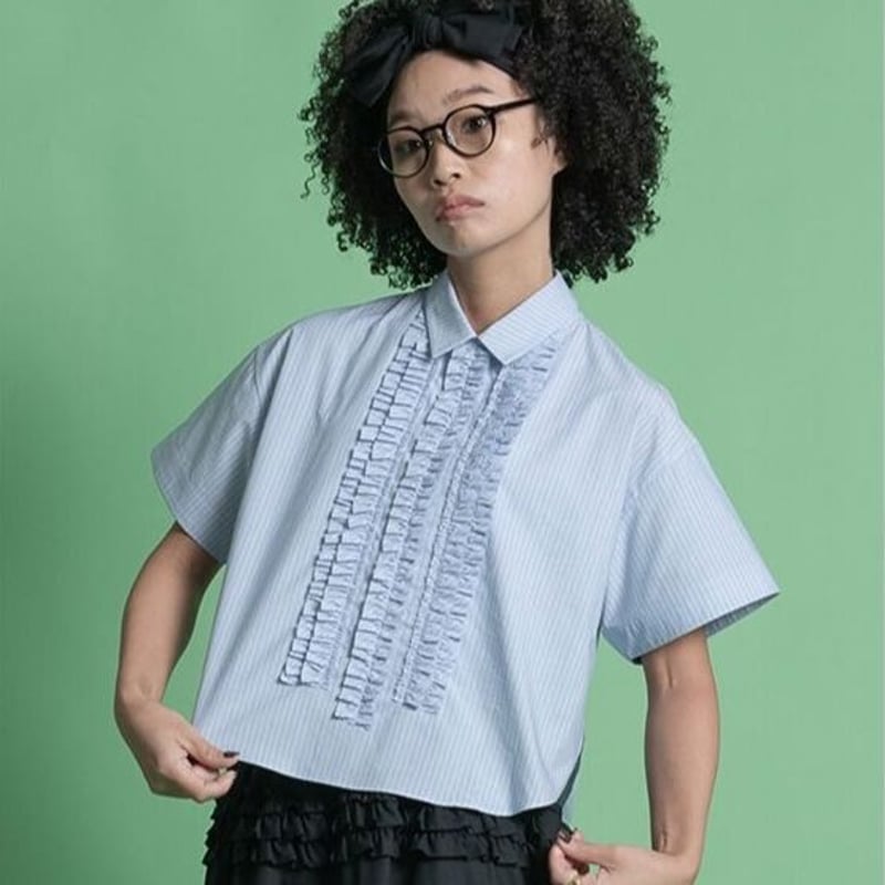 完売　トーマスマグパイ　フリンジフリル　ブラウス　シャツ THOMASMAGPIE frill shirt【2221109】 | geep