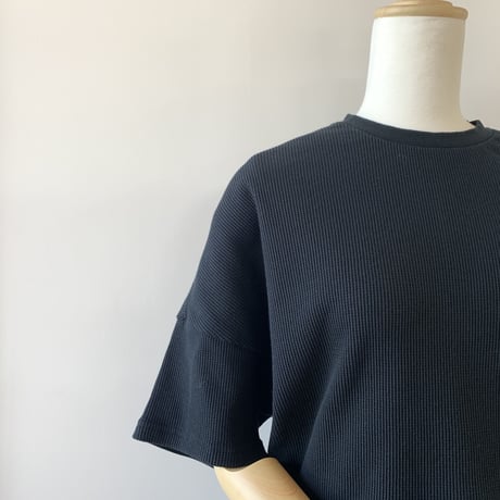 HARVESTY   WAFFLE BIG T-SH（ワッフルビッグTシャツ） BLACK　A51904