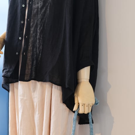 suzuki takayuki　　over blouse　　S211-15      black